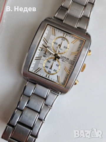 LORUS by Seiko, quartz chronograph, XL case 39 x 50mm, Japan, TOP!, снимка 2 - Мъжки - 53691715