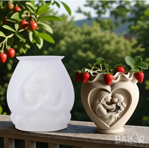 Молд кашпа за 8 март майка с дете , снимка 6 - Форми - 52832128