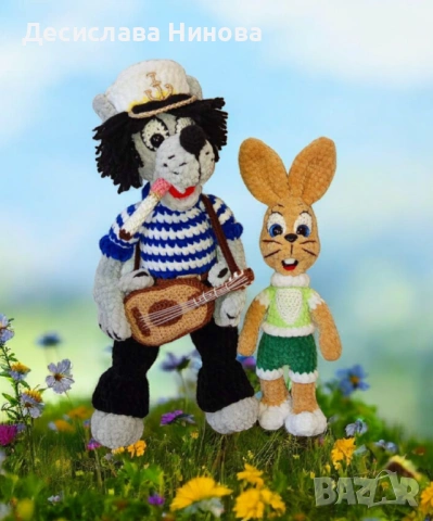 Вълкът от"Ну погоди"-ръчна изработка, снимка 8 - Плюшени играчки - 36918136