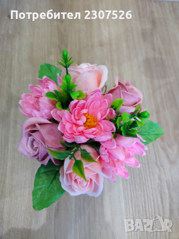 Сапунени цветя , снимка 7 - Изкуствени цветя - 44767487