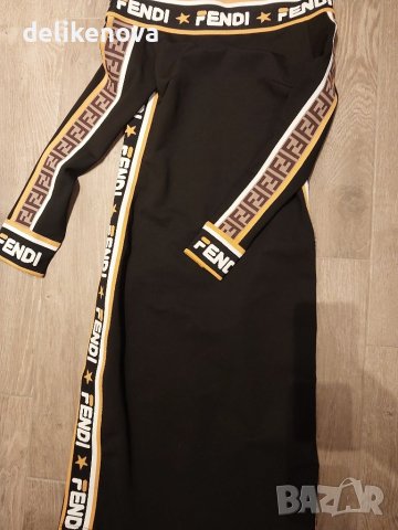 FENDI. Original. Size S Прекрасна рокля, снимка 12 - Рокли - 42518996