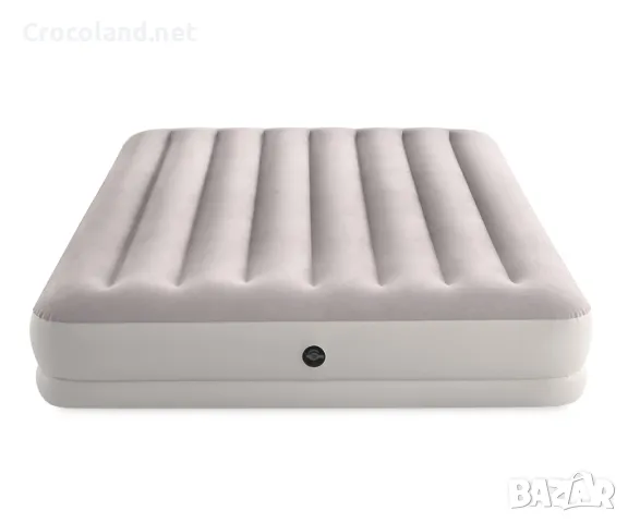 Надуваем матрак Intex Twin Dura-Beam Prestige Mid-rise Airbed USB150, 152 x 203 x 30 см, светло сив, снимка 2 - Надуваеми легла - 50087999