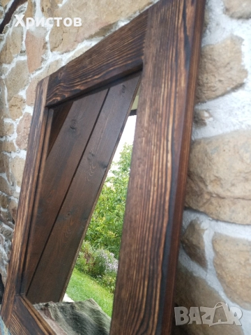 Дървено огледало масив , снимка 4 - Огледала - 51961270