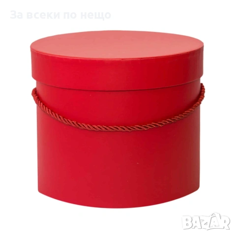 Подаръчни кутии с дръжка от въже, Червени Код P1915, снимка 2 - Декорация за дома - 53388760