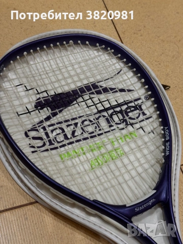 Тенис ракета Slazenger Panther Titan + калъф (vintage), снимка 2 - Тенис - 53291419