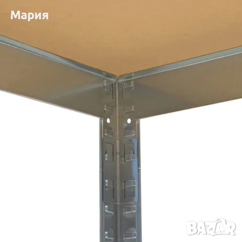 Метален гаражен стелаж HÖGLER 180x160x60 см – 4 рафта, до 1200 кг, поцинкована стомана, снимка 2 - Стелажи и щандове - 55708932