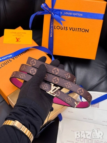 колани от естествена кожа в кутия, торбичка и сертификат valentino garavani louis vuitton , снимка 6 - Колани - 51896869