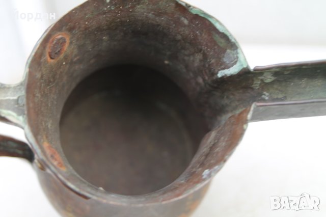 Стара ръчно кована медна арабска кана , снимка 11 - Антикварни и старинни предмети - 41002325