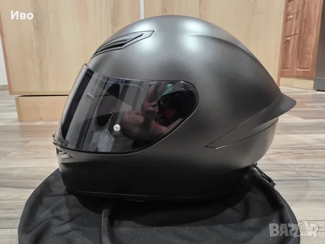 Каска AGV K1 S Matt Black (E2206) + тъмен визьор, снимка 4 - Аксесоари и консумативи - 55774624