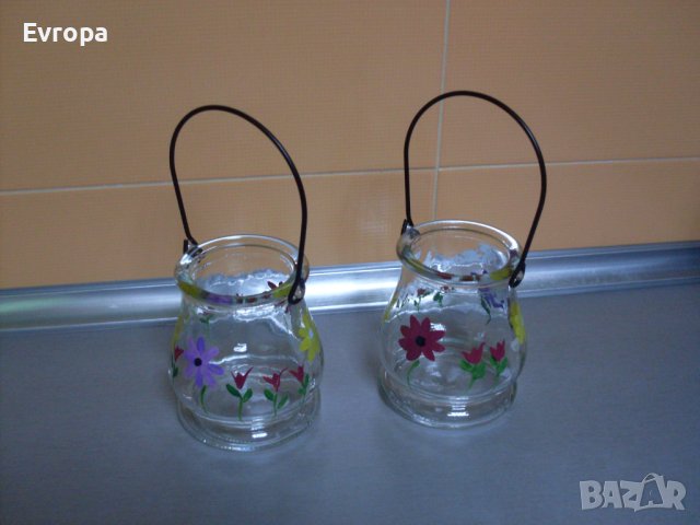 Стъклени фенери., снимка 2 - Декорация за дома - 39395850
