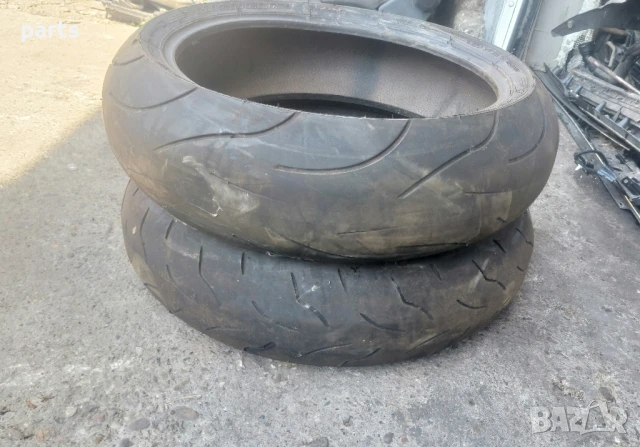 Гуми за Пистов Мотор 2бр.(Стар DOT) 180/55/17 Bridgestone Batlax - Michelin Radial, снимка 2 - Гуми и джанти - 51210161