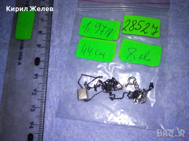 ПРЕКРАСНО НЕЖНО СРЕБЪРНО АРТ ДЕКО СТИЛ КОЛИЕ СРЕБРО 925 ФИНА РЪЧНА ИЗРАБОТКА 28527, снимка 4 - Колиета, медальони, синджири - 41388505