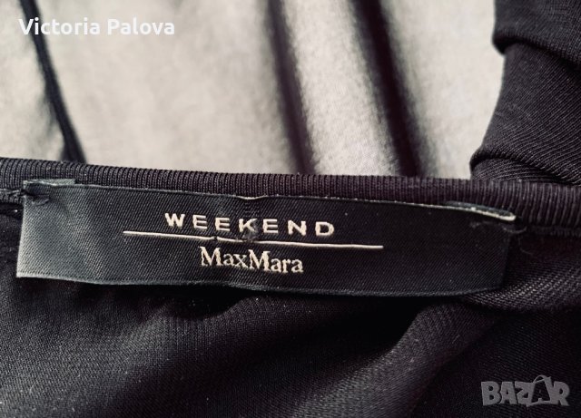 WEEKEND MAXMARA черна рокля, снимка 9 - Рокли - 41754190