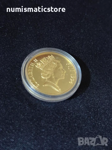 Фиджи 1996 - 50 долара - Летни Олимпийски игри Атланта - Хокей , златна монета, снимка 6 - Нумизматика и бонистика - 51239910