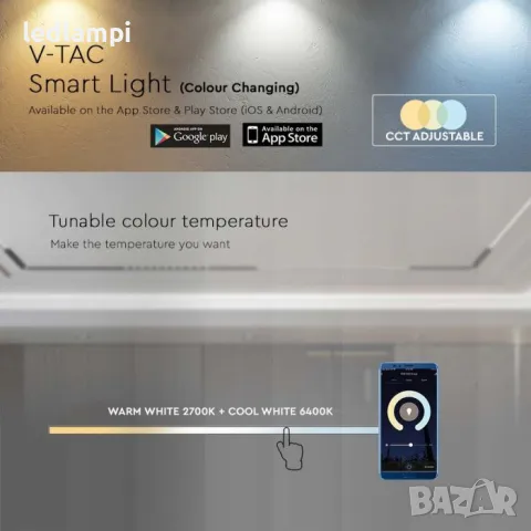 LED SMART Магнитен Линеен Спот 20W 3в1 48V, снимка 5 - Лампи за таван - 49433556