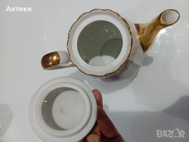 Стар порцеланов чайник маркиран, снимка 11 - Други - 52513951