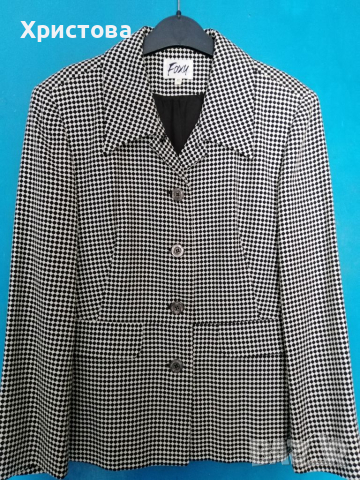 Черно-бяло сако "пепит", р-р 42, снимка 1