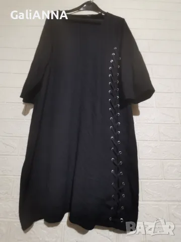 СТРАХОТНА РОКЛЯ С ЕФЕКТНА ДЕКОРАЦИЯ 3XL