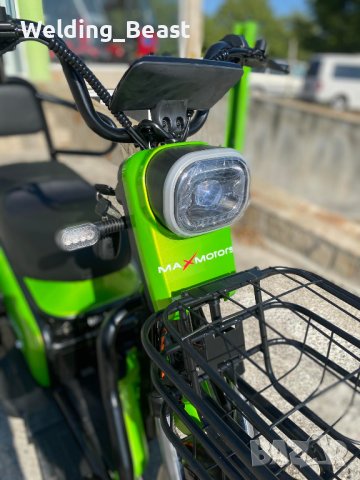Двуместна електрическа триколка MaxMotors Pudding 1800W-48V-20Ah-GREEN, снимка 7 - Мотоциклети и мототехника - 42000300