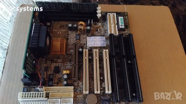 Дънна платка Soltek SL-61D Slot 1 CPU+RAM, снимка 2 - Дънни платки - 47897903