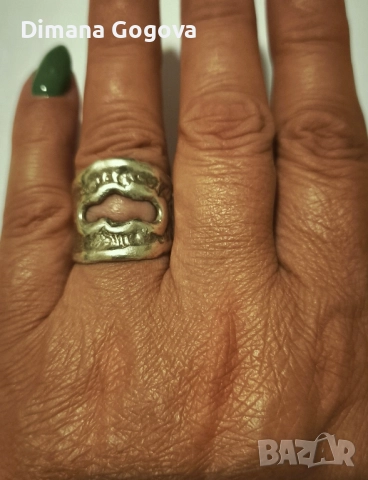 Сребърен пръстен, снимка 6 - Пръстени - 51489746