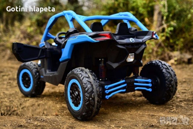 Двуместен джип Can-Am Maverick 4x4 UTV 24v батерия С ДИСТАНЦИОННО, снимка 18 - Детски велосипеди, триколки и коли - 39001345