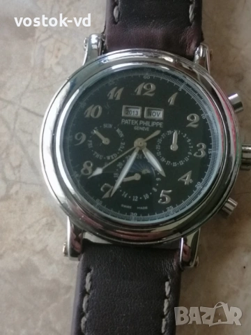 PATEK PHILIPE GENEVE AUTOMATIC МЪЖКИ РАБОТЕЩ , снимка 4 - Антикварни и старинни предмети - 53295320