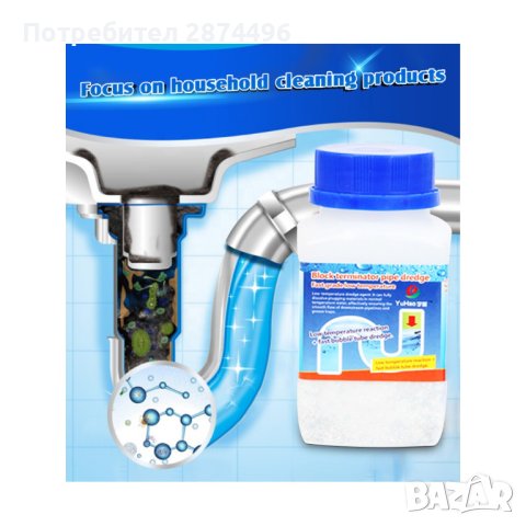 3880 Професионален препарат за отпушване на канали, снимка 4 - Препарати за почистване - 41703350