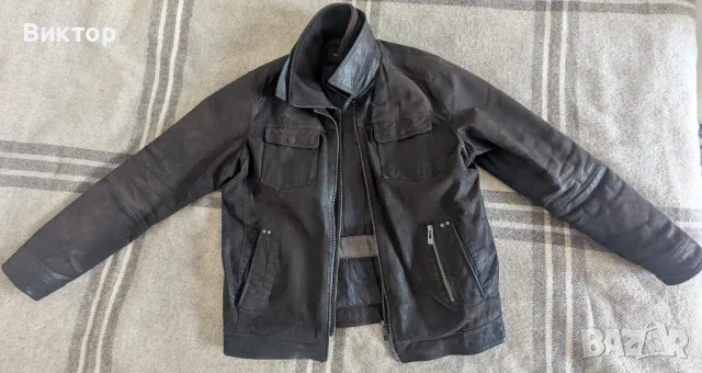 Кожено яке Mac Douglas, снимка 4 - Якета - 49198009