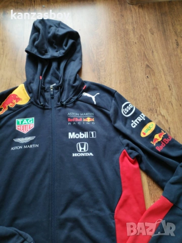 Puma AMRBR Team Hooded Sweat Jacket - страхотно мъжко горнище ОТЛИЧНО М, снимка 4 - Спортни дрехи, екипи - 53564743