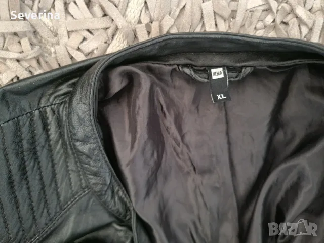 HEMA*Естествена кожа ,вталено яке ХЛ, снимка 4 - Якета - 48136319