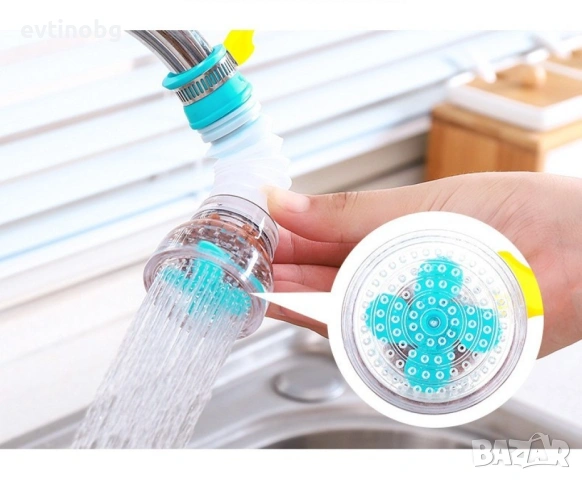 Въртящ се регулируем филтър душ за чешма, снимка 5 - Други стоки за дома - 53833045