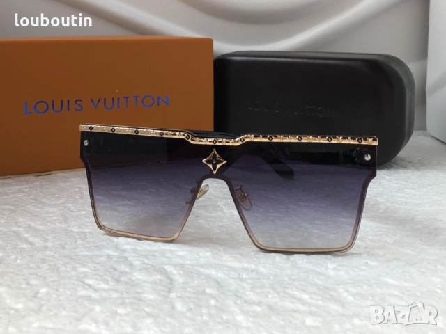Louis Vuitton 2022 висок клас мъжки слънчеви очила унисекс дамски тип маска, снимка 6 - Слънчеви и диоптрични очила - 36063830