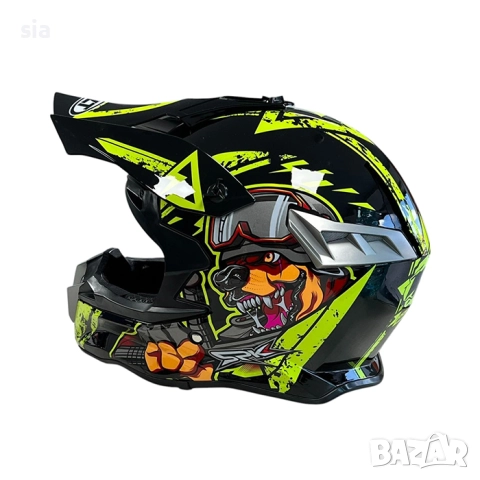 Каска Крос Мотор/Скутер/Бъги/Вело/АТВ -721334, снимка 3 - Аксесоари и консумативи - 50524253