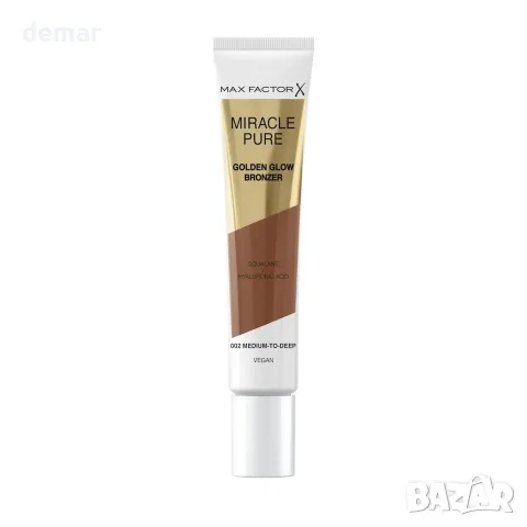 Течен бронзант Max Factor Miracle Pure Golden Glow 002 Medium to Deep