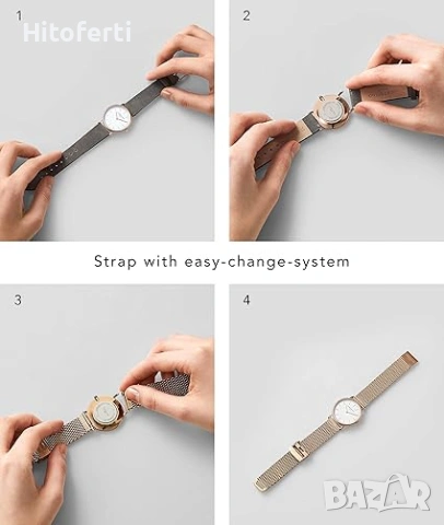 Женски аналогов кварцов часовник Liebeskind Berlin с кожена каишка, снимка 3 - Дамски - 53818553