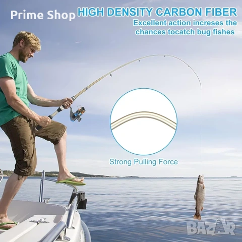 Телескопична спининг въдица 180см с макара, аксесоари и чанта , снимка 3 - Въдици - 53753301