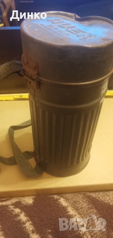 Немска кутия за противогаз от ВСВ Луфтшуц оригинал., снимка 3 - Антикварни и старинни предмети - 40244642