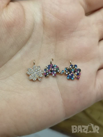 Дамско колие със сребърна висулка с циркони, снимка 13 - Колиета, медальони, синджири - 50645403