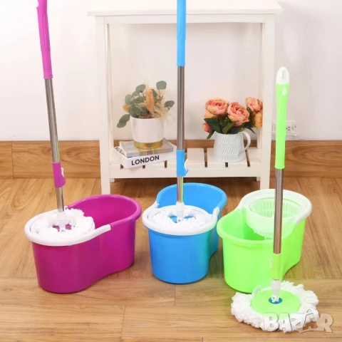 🔥 Spin Mop 360 – Супер Почистване Без Усилие! 🔄🧼 