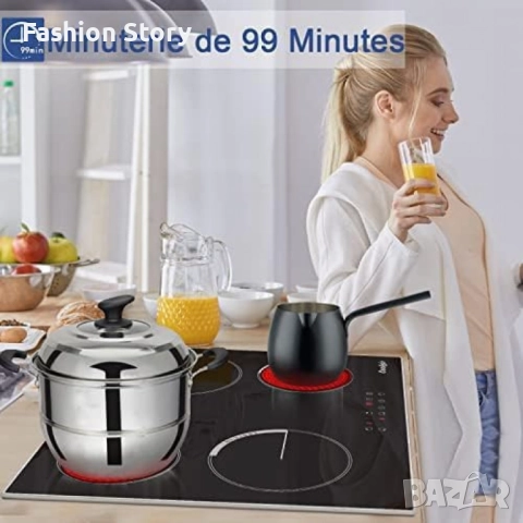 Cooksir CSC-D46001-BB – Стъклокерамичен плот за вграждане с 4 зони, 9 нива на мощност, таймер , снимка 4 - Котлони - 52030924