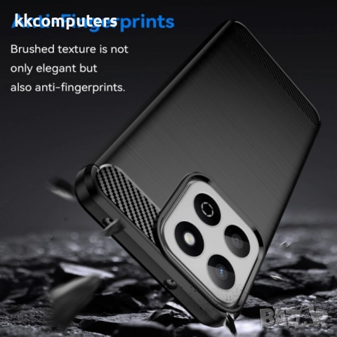 Honor 200 Smart 5G Ударостойчив Carbon Fiber Калъф и Протектор, снимка 5 - Калъфи, кейсове - 52671627