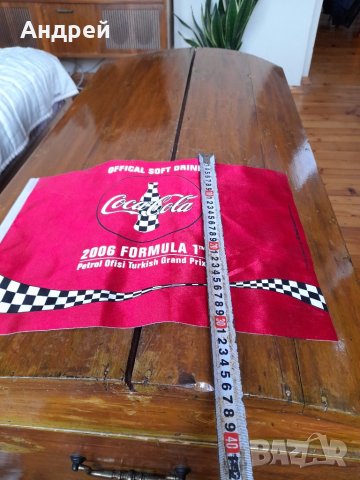 Старо флагче флаг Кока Кола,Coka Cola F1 Turkish GP 2006, снимка 4 - Други ценни предмети - 41894889