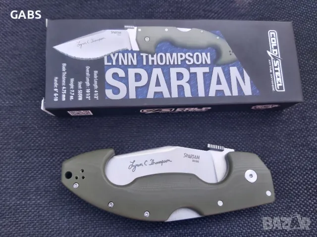 Сгъваем нож Cold Steel SPARTAN Lynn Thompson, снимка 7 - Ножове - 49334109