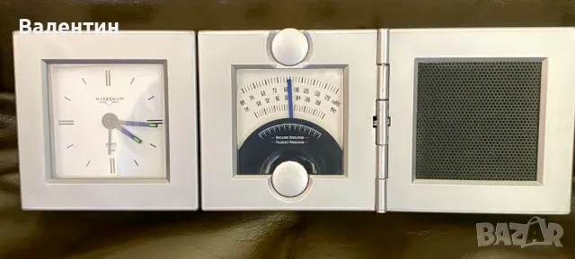 Винтидж радио часовник будилник MARKSMAN CUBE 3