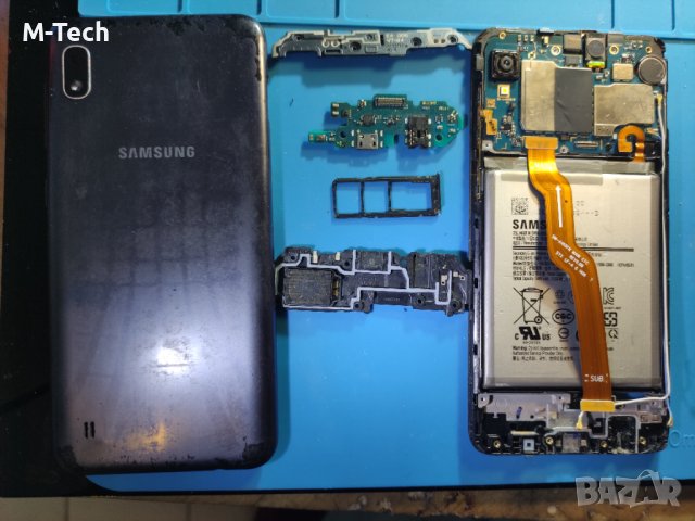 Samsung a10 части основна платка батерия блок захранване кабел капак