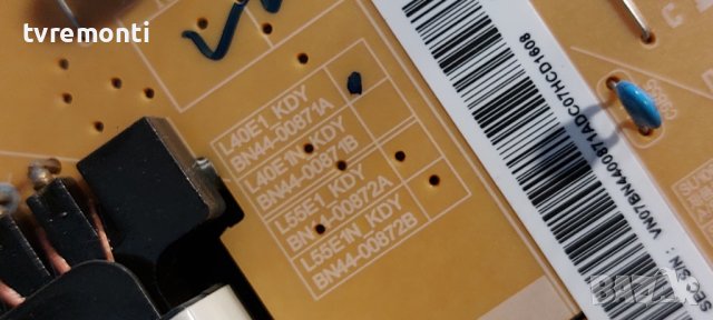 Power Supply Board BN44-00871A L40E1_KDY for 40 inc DISPLAY CY-KK040BGSV1H ​от Samsung UE40K5579U, снимка 3 - Части и Платки - 39037103