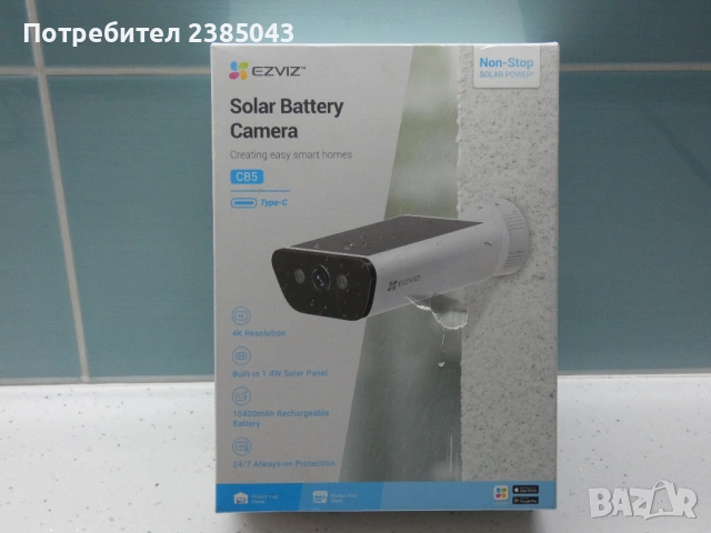 Ezviz CB5 WiFi Соларна Камера AOC 24/7 , снимка 2 - IP камери - 53697062