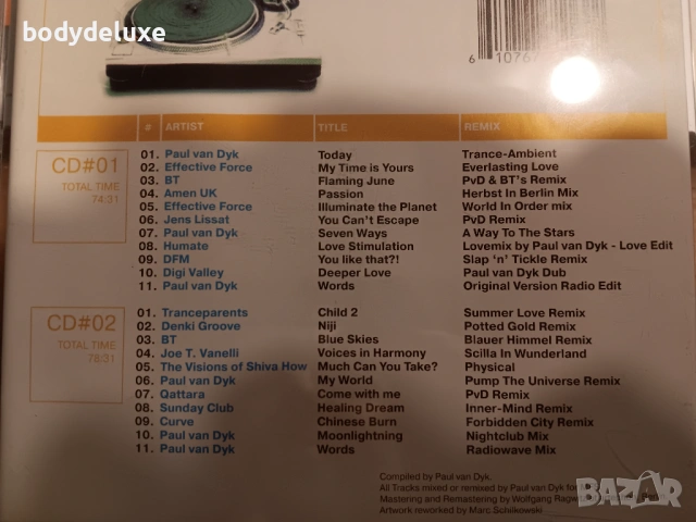 Paul Van Dyk "Perspective" двоен аудио диск, снимка 2 - CD дискове - 53023375