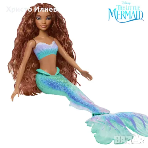 Кукла Малката русалка Ариел Урсула Цар Тритон Disney Оригинални Големи 3 броя, снимка 11 - Кукли - 50124857